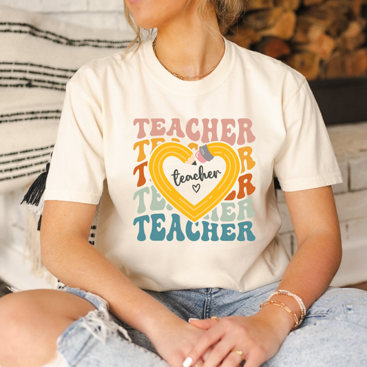 Teacher Pencil Heart